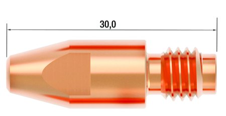 FUBAG Контактный наконечник M8 X 30мм CUCRZR 1.2мм /.045 дюйма (10 шт.) в Череповце фото